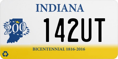 IN license plate 142UT