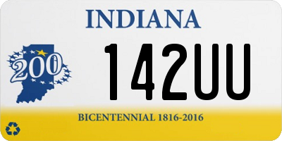 IN license plate 142UU