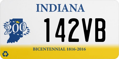 IN license plate 142VB