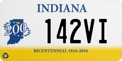 IN license plate 142VI