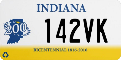 IN license plate 142VK