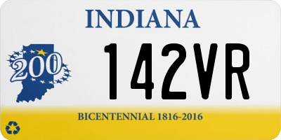 IN license plate 142VR