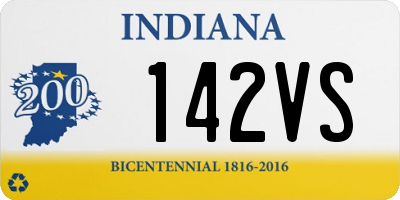 IN license plate 142VS