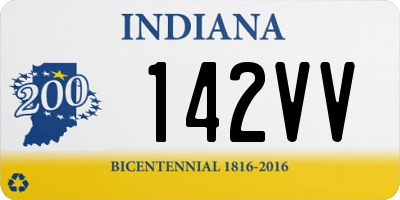 IN license plate 142VV