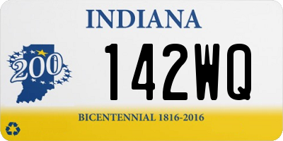 IN license plate 142WQ