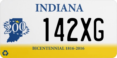 IN license plate 142XG