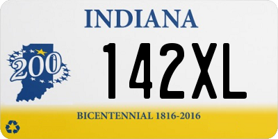 IN license plate 142XL