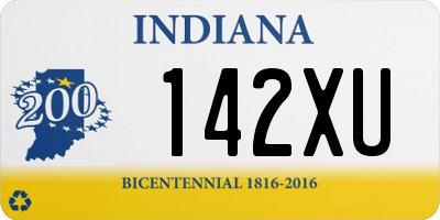 IN license plate 142XU