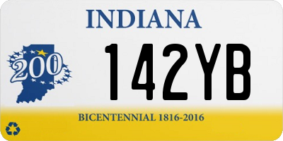 IN license plate 142YB