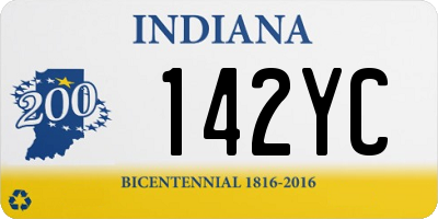 IN license plate 142YC