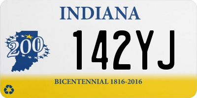 IN license plate 142YJ