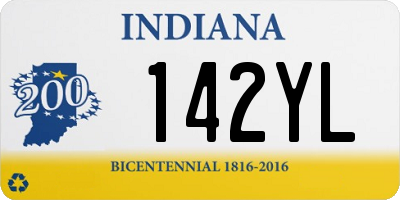 IN license plate 142YL