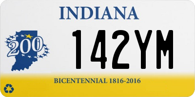 IN license plate 142YM