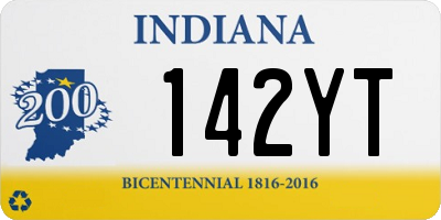 IN license plate 142YT