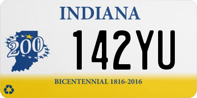 IN license plate 142YU