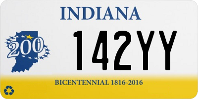 IN license plate 142YY