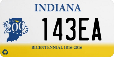 IN license plate 143EA