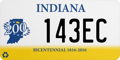 IN license plate 143EC