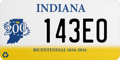 IN license plate 143EO