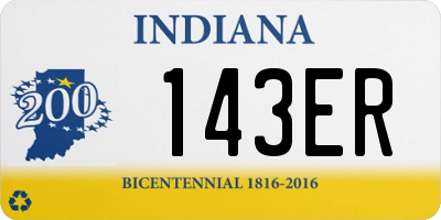 IN license plate 143ER