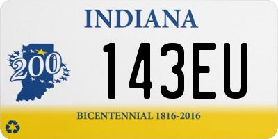 IN license plate 143EU