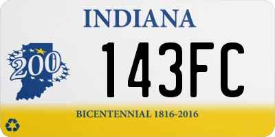 IN license plate 143FC