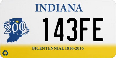 IN license plate 143FE