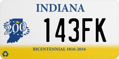 IN license plate 143FK