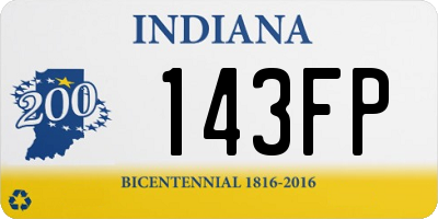 IN license plate 143FP