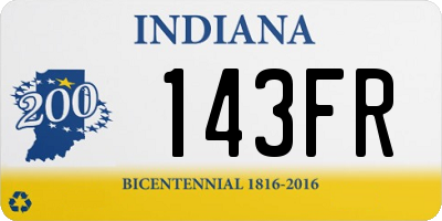 IN license plate 143FR