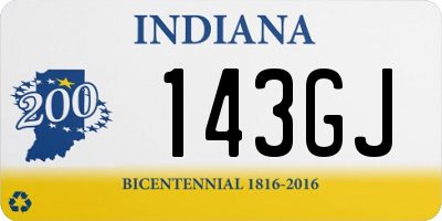 IN license plate 143GJ