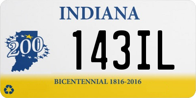 IN license plate 143IL