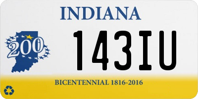 IN license plate 143IU