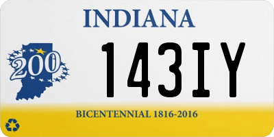 IN license plate 143IY