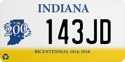 IN license plate 143JD