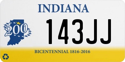 IN license plate 143JJ