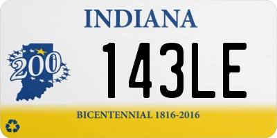 IN license plate 143LE