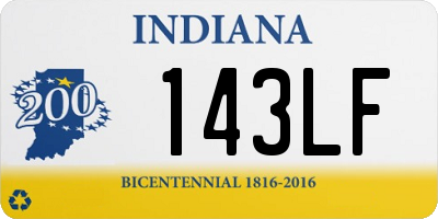 IN license plate 143LF