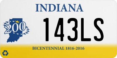 IN license plate 143LS