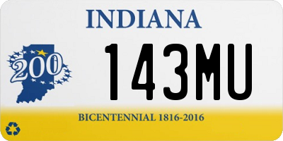 IN license plate 143MU