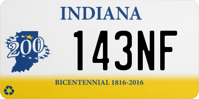 IN license plate 143NF