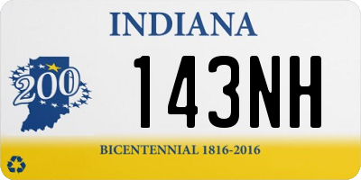 IN license plate 143NH