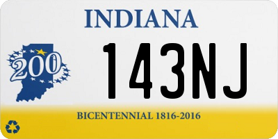 IN license plate 143NJ