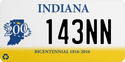 IN license plate 143NN