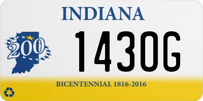 IN license plate 143OG