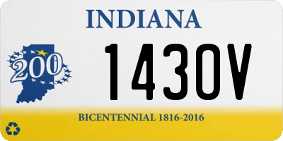 IN license plate 143OV