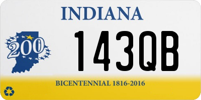 IN license plate 143QB