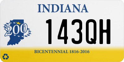 IN license plate 143QH