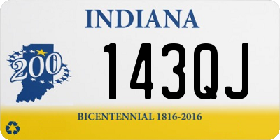 IN license plate 143QJ