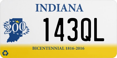 IN license plate 143QL